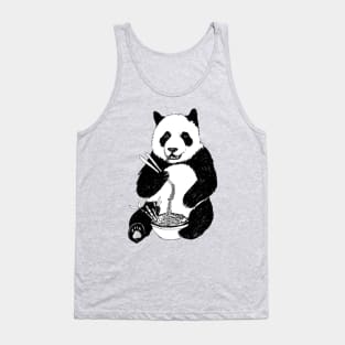 Panda Eating Ramen Tank Top